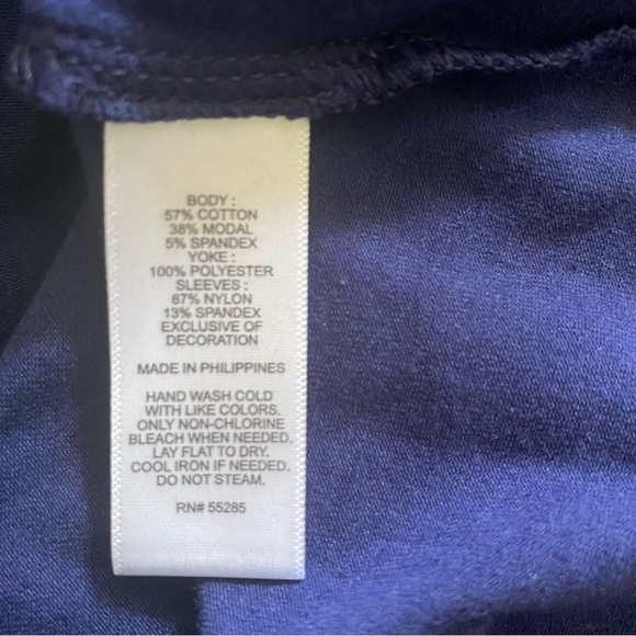 Express - Womens Size: Large | Royal Blue Chiffon and Lace Neck Detail (NWT) - Picture 7 of 11